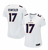 Women Nike Denver Broncos #17 Brock Osweiler 2016 White Game Event Jersey,baseball caps,new era cap wholesale,wholesale hats